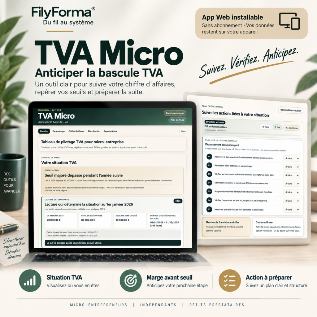 TVA Micro – suivi des seuils de TVA pour micro-entrepreneurs
