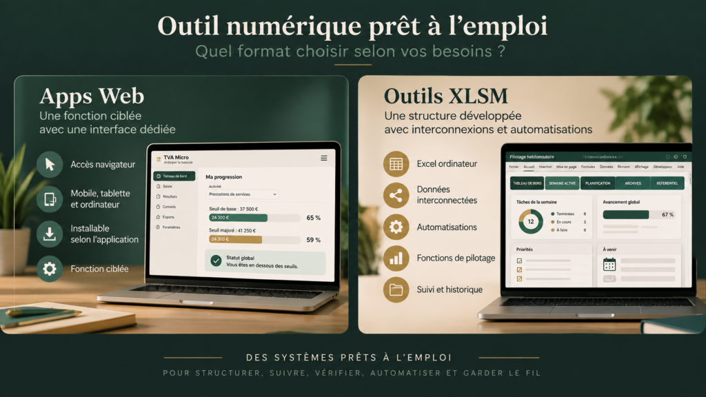 Comparatif des Apps Web et outils XLSM FilyForma